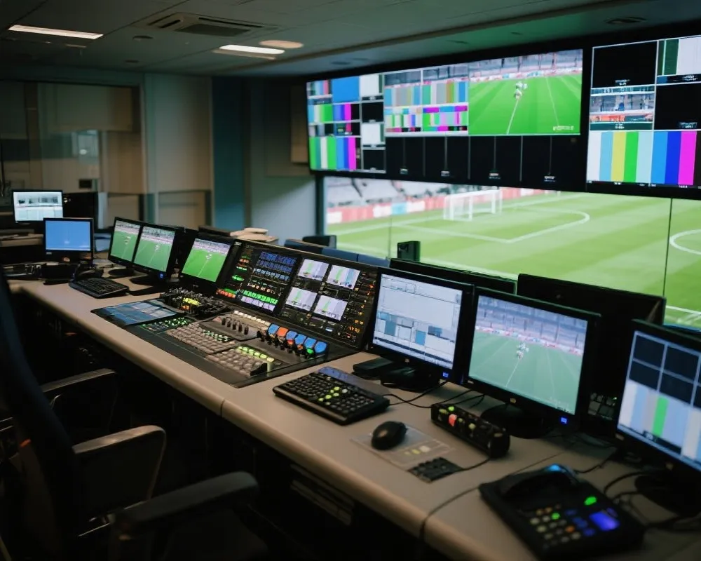 多路信号源与直播调度示意图