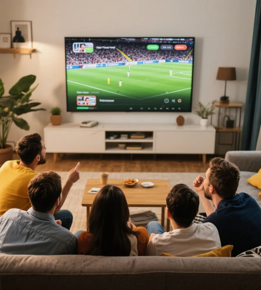 在线观赛场景示意图